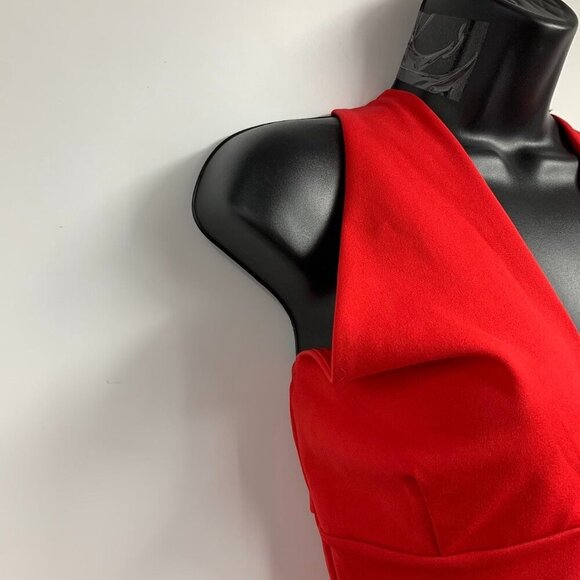 Boohoo Women's Jasmine Cross Over Sleeveless Bodycon‎ Dress Size 6 NWT - Picture 4 of 15